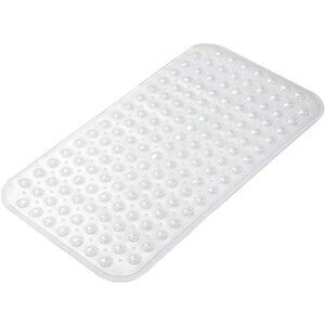 Non Slip Bath Tub Mat Medium Shower Mat Suction Cups Drain Holes Machine Washabl